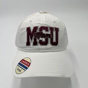 The Game MSU Mom Mississippi State Bulldogs Ladies White Baseball Cap Hat NWT